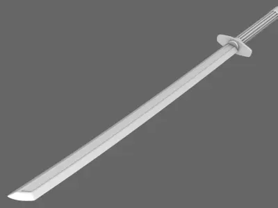 Cyborg Katana Sword Free 3D model