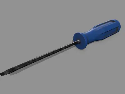 screwdriver Low-poly 3D model 15