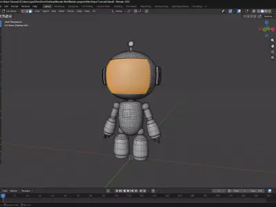 Cute Robot 3D model 9