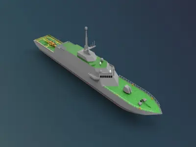 USS Freedom LCS 1  3D model