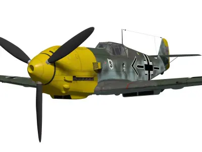 Messerschmitt Bf 109 E4 3D model