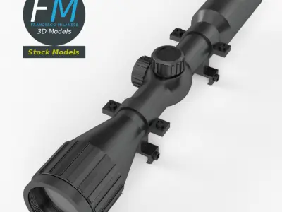 Rifle scope 3D model purchase