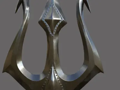 Thunder Spear Low-poly 3D model