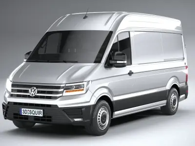 Volkswagen Crafter Medium-High Roof 2019 3D model