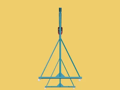 PORTABLE GANTRY CRANE MOBILE LIFTER GIRDER OVERHEAD BRIDGE HOIST 3D model