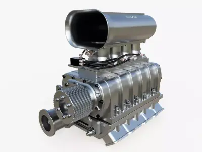 Vintage blower 3D model