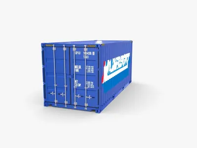 20ft Shipping Container Mainfreight 3D model