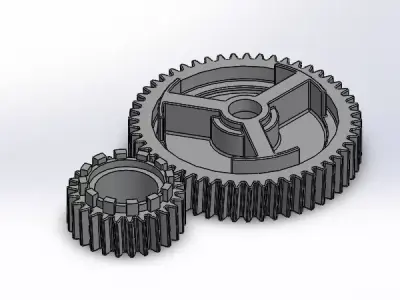 GEAR RAISES GLASS FOR MASDA3 3D model