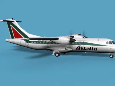 ATR  ATR-42-500 Alitalia 3D model
