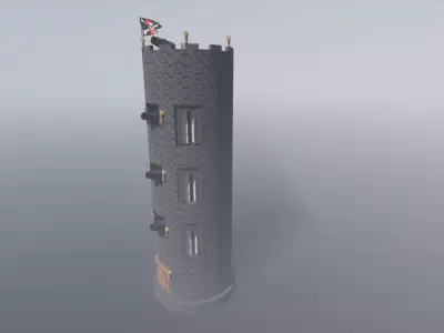 castle tower  3D model