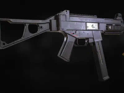 Heckler and Koch - UMP 45 Free low-poly 3D model