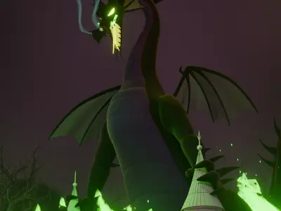 Maleficent Dragon Free 3D model
