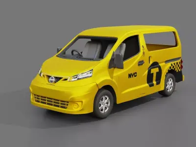 Nissan NV 200 New York Taxi 3D model
