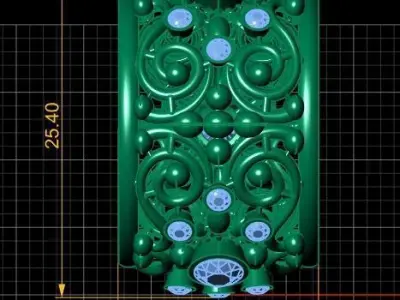 VINTAGE CARVING RING 3D PRINTABLE MODEL 3D print model