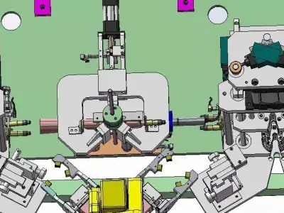 Welding machine inspection component rotor 3D model