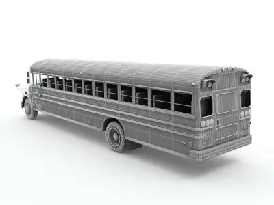 School Bus  3D model purchase
