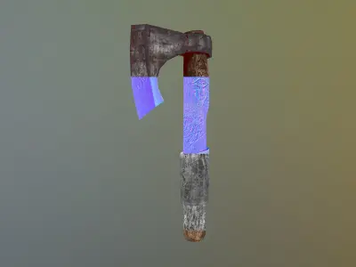 Axe Game Ready Low-poly 3D model purchase