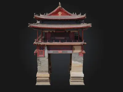 Ancient Pavilion Model  A Tranquil Tribute to Classical Heritage 3D model