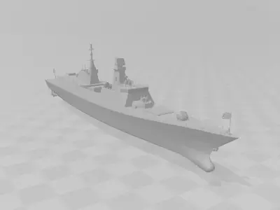 Peoples Liberation Army Navy Type 054B frigate 3D print model