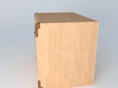 Indiana shoe chest 3D model