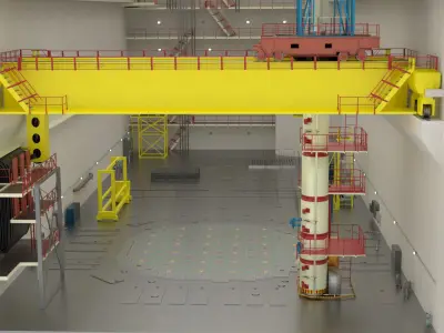 Cross Section Reactor Chernobyl 3D model