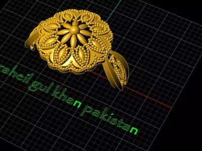 direct casting indian ring  3D model