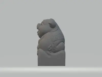 Pig Seal 3D print model