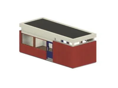 Model Railway - Platform Waiting Room 3D print model
