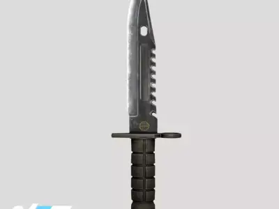 M9 Bayonet CS GO Knife Low-poly 3D model