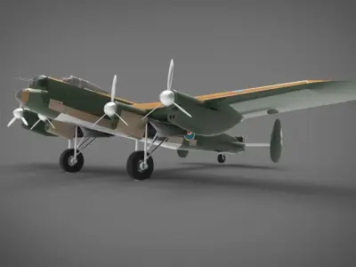 Avro Lancaster 3D model buy