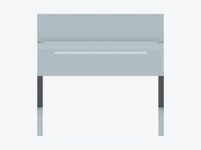 Desk - Wall Mount - Locka Low-poly 3D model