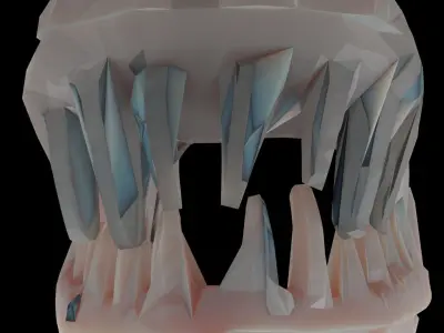 T-REX skeletal  Low-poly 3D model