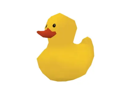 Duck Toy - Hand Painted Free 3D model