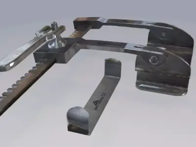 Balfour Retractor surgical Low-poly 3D model