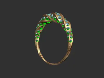 twist ring Free 3D model