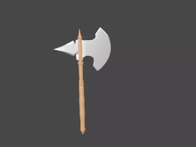 lowpoly axe viking 3D model
