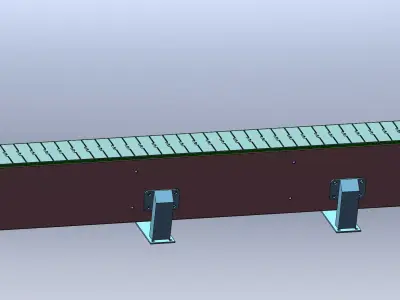 crawler-belt-conveyor conveyor belt Free 3D model