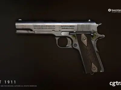 Colt 1911 Low-poly 3D model order