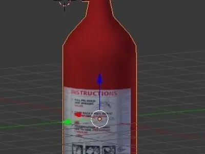 Fire Extinguisher Free low-poly 3D model get