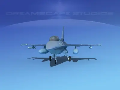 Gen Dyn F-16A Falcon V25 Chile 3D model