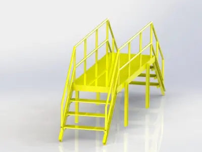 Steel Stairr 3D model