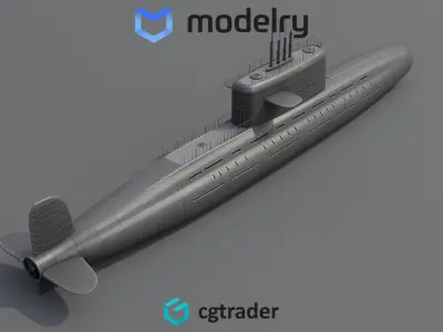 Submarine 3D model 29