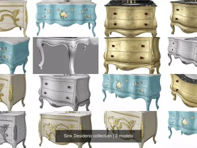 Sink Desiderio collection 3D Model Pack