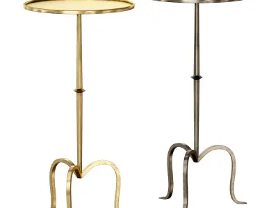 Hand-Forged Martini Table By Visual Comfort 3D model