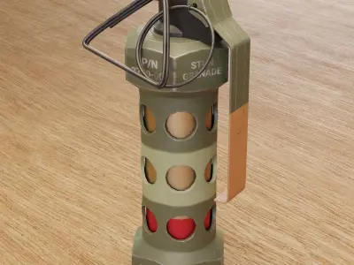 Game Ready Flash Bang Low-poly 3D model