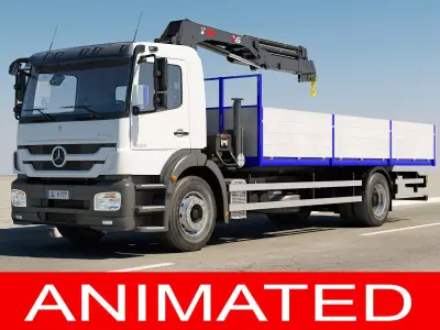 Mercedes Crane Animated 3D model
