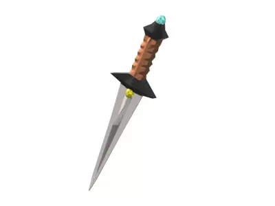 dagger sword Low-poly 3D model