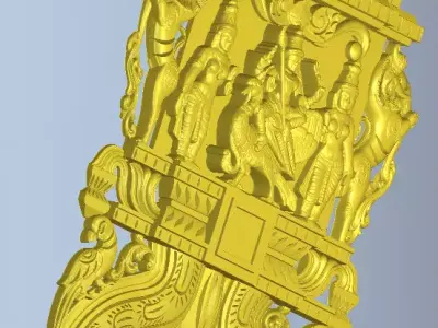 MURUGAN GOD KAVADI 3D RELIEF 3D print model
