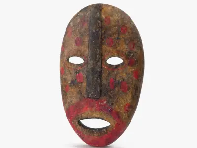  African Congo Mask 6 