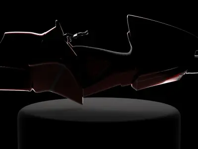 Hovercraft motorcycle 3D model